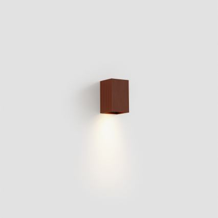 FARO 40537 - Wandlamp SOLE 1xGU10/8W/230V baksteen gegolfd hoekig