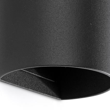 FARO 40539 - Wandlamp SOLE 2xGU10/8W/230V zwart rond