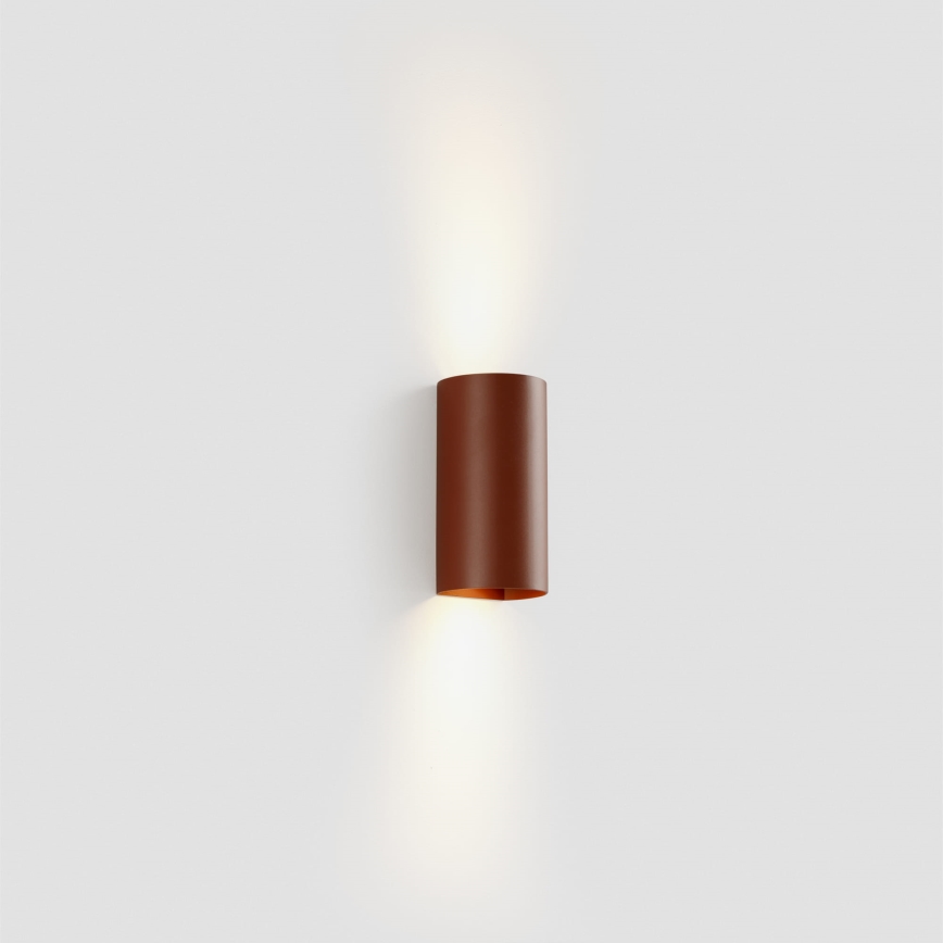 FARO 40541 - Wandlamp SOLE 2xGU10/8W/230V baksteen rond
