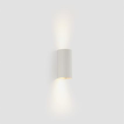 FARO 40542 - Wandlamp SOLE 2xGU10/8W/230V wit gegolfd rond