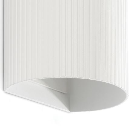 FARO 40542 - Wandlamp SOLE 2xGU10/8W/230V wit gegolfd rond