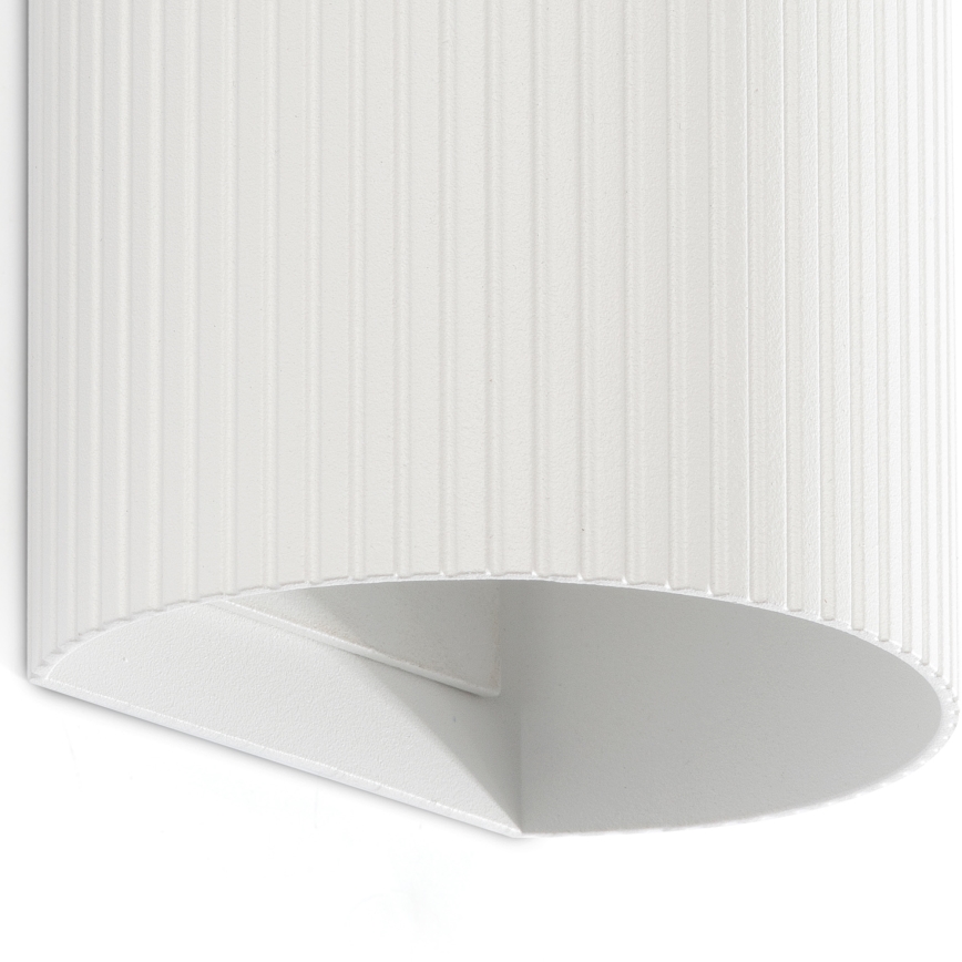 FARO 40542 - Wandlamp SOLE 2xGU10/8W/230V wit gegolfd rond