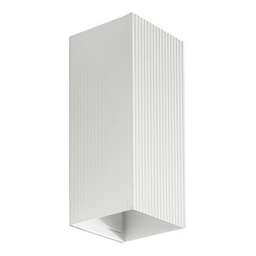 FARO 40565 - Wandlamp SOLE 2xGU10/8W/230V wit gegolfd hoekig