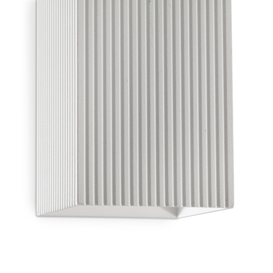 FARO 40565 - Wandlamp SOLE 2xGU10/8W/230V wit gegolfd hoekig