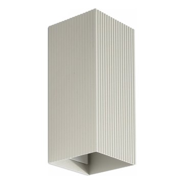 FARO 40567 - Wandlamp SOLE 2xGU10/8W/230V grijs gegolfd hoekig
