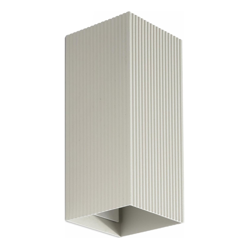FARO 40567 - Wandlamp SOLE 2xGU10/8W/230V grijs gegolfd hoekig