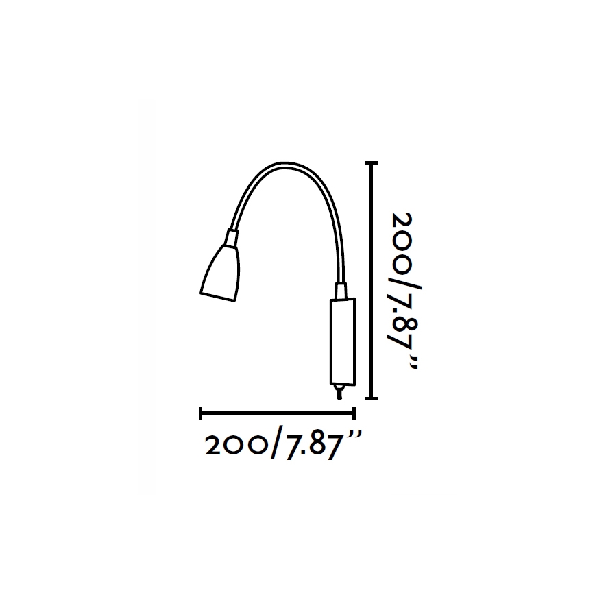FARO 41020 - Wandlamp LOKE LED/3W/230V