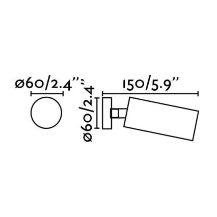 FARO 43722 - Spot STAN 1xGU10/8W/230V wit