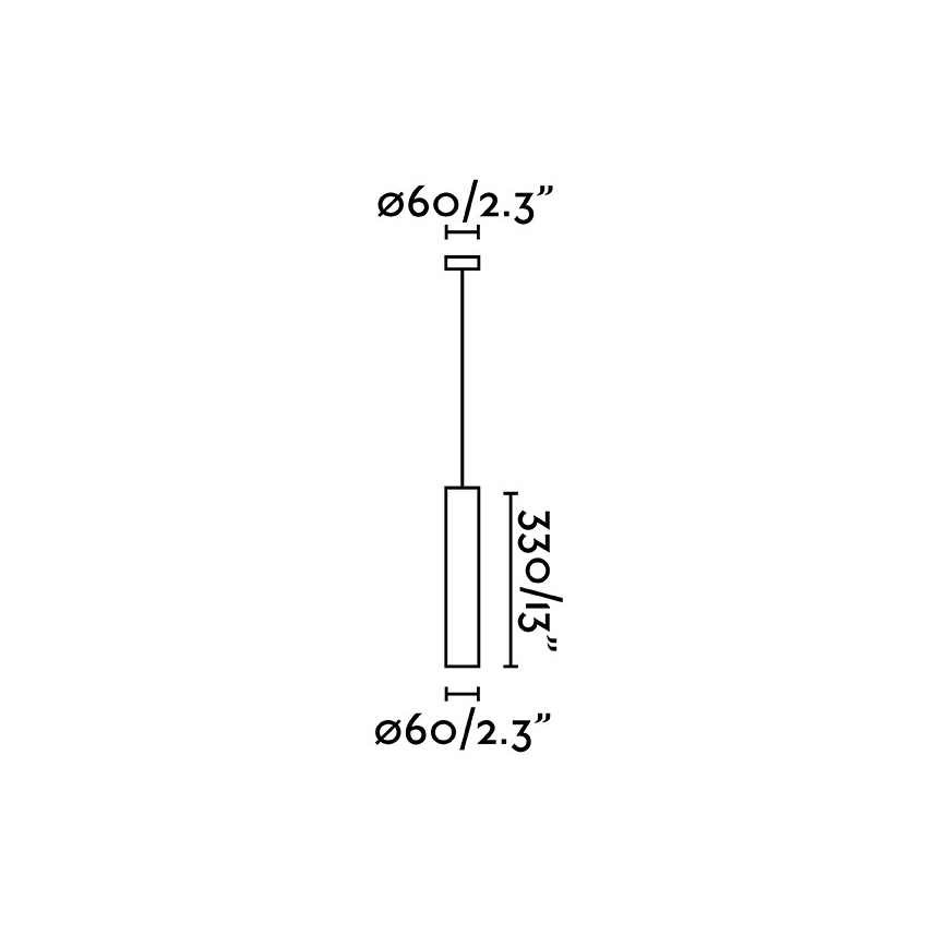 FARO 43755 - Hanglamp aan koord STAN 1xGU10/8W/230V