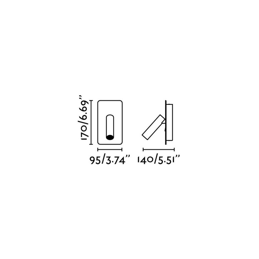 FARO 62128 - LED Wandspot SUAU LED/3W/230V