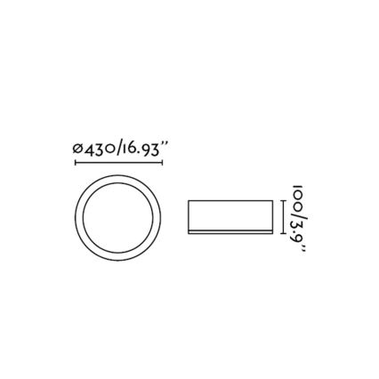 FARO 63399 - Badkamer plafondlamp KAO LED/35W/230V IP44