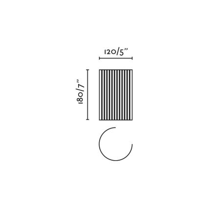 FARO 63435 - Wandlamp TRAMA 1xE14/7W/230V wit