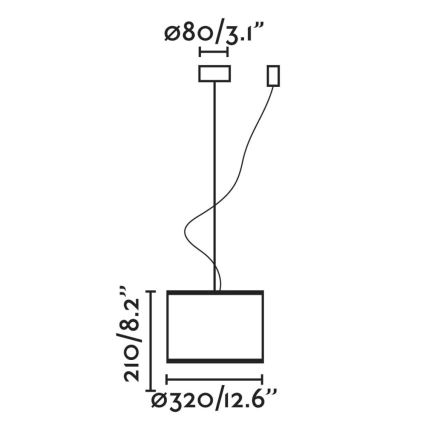 FARO 64314-48 - Hanglamp aan een koord MAMBO 1xE27/15W/230V rotan/zwart