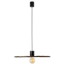 FARO 68590-69 - Hanglamp aan een koord COSTAS 1xE27/15W/230V d. 60 cm zwart/rotan