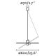 FARO 68590-69 - Hanglamp aan een koord COSTAS 1xE27/15W/230V d. 60 cm zwart/rotan