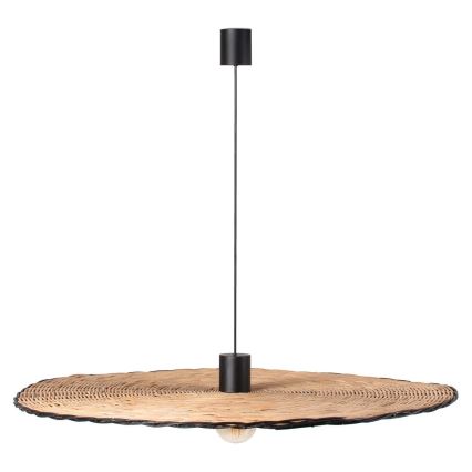 FARO 68590-70 - Hanglamp aan een koord COSTAS 1xE27/15W/230V d. 100 cm zwart/rotan