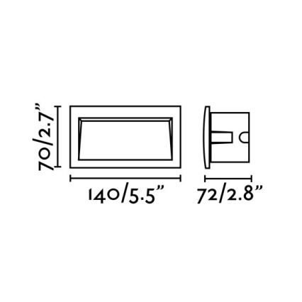 FARO 70147 - LED buiten-inbouwarmatuur SEDNA-2 LED/3W/230V IP65