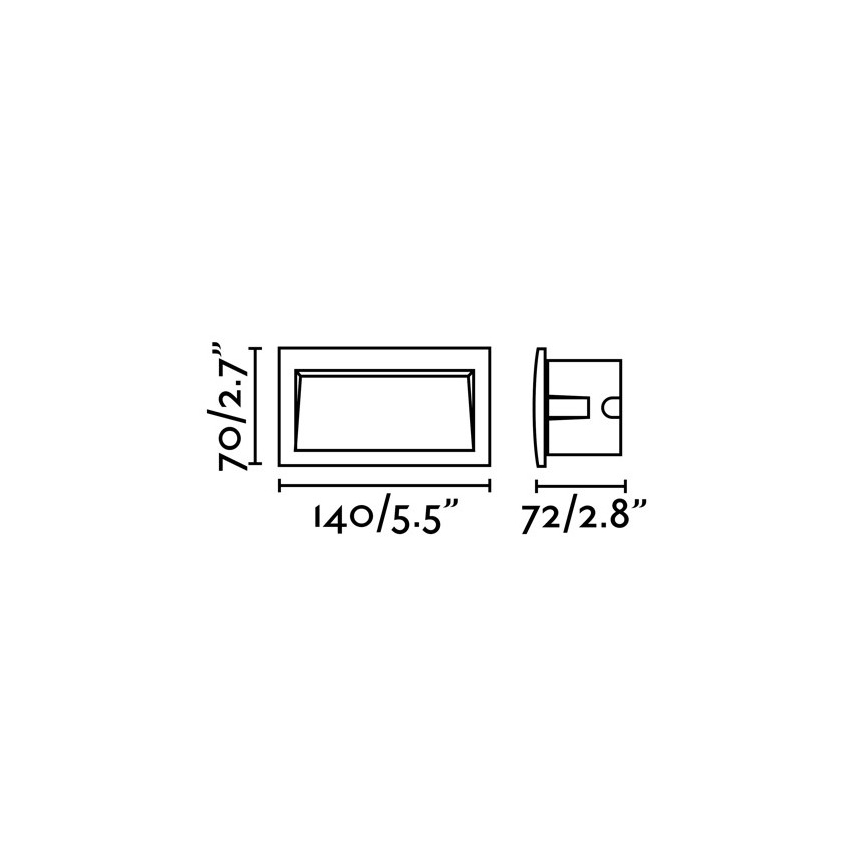 FARO 70147 - LED buiten-inbouwarmatuur SEDNA-2 LED/3W/230V IP65