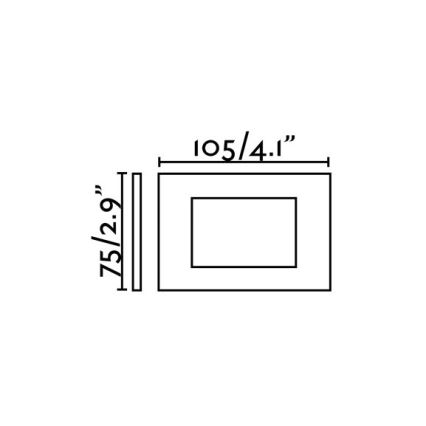 FARO 70163 - LED Inbouwverlichting voor buiten SPARK-1 LED/5W/230V IP65