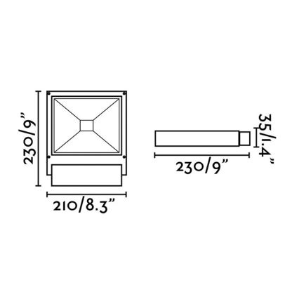 FARO 70261 - LED Schijnwerper KARL LED/12W/230V IP65