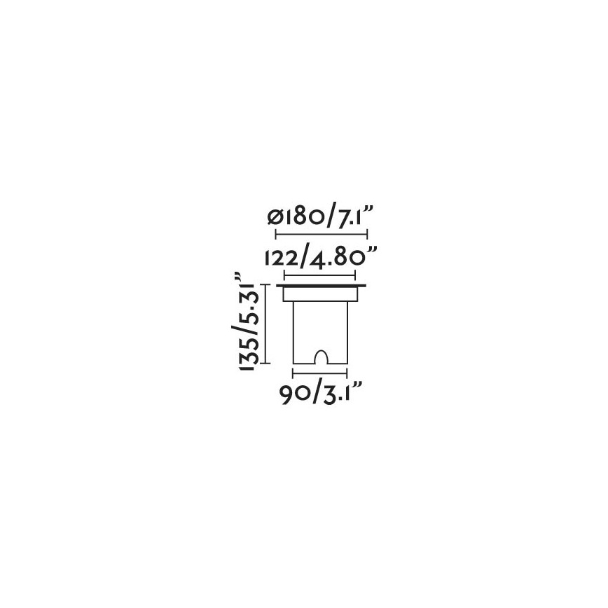 FARO 70309 - LED opritlamp voor buiten GEISER LED/15W/230V IK08 IP67