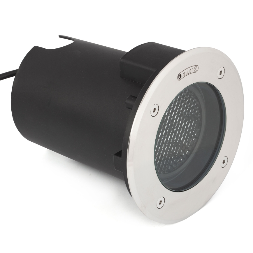 FARO 70310 - Oprijdbare buiteninbouwspot GEISER 1xGU10/8W/230V IK08 IP67 RVS