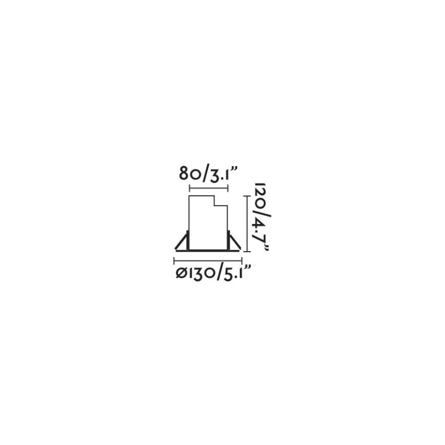 FARO 70310 - Oprijdbare buiteninbouwspot GEISER 1xGU10/8W/230V IK08 IP67 RVS
