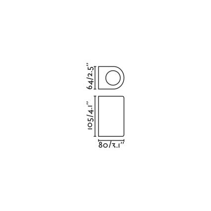 FARO 70322 - Buitenwandlamp ESTELA 1x GU10/5W/230V IP65, zwart