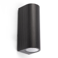 FARO 70327 - Buitenwandlamp ESTELA 2xGU10/5W/230V IP65 zwart