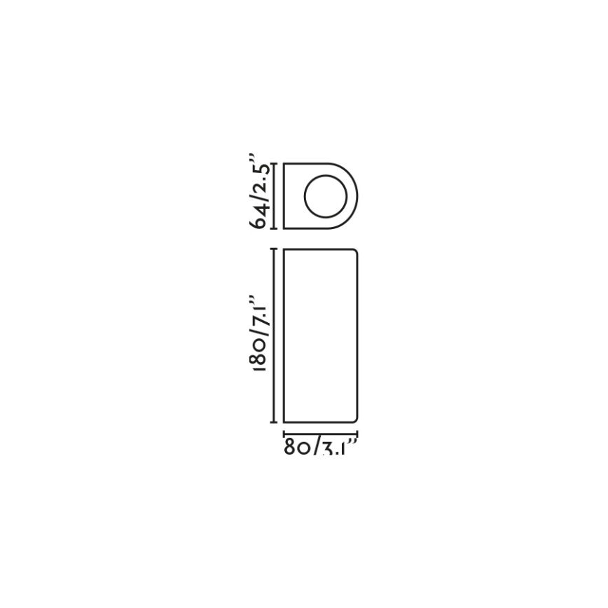 FARO 70327 - Buitenwandlamp ESTELA 2xGU10/5W/230V IP65 zwart
