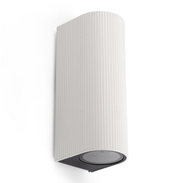 FARO 70328 - Buitenwandlamp ESTELA 2xGU10/5W/230V IP65 wit