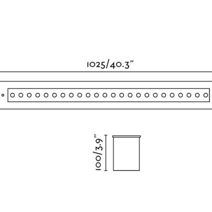 FARO 70448 - Hangende LED plafondverlichting voor buiten GRAVA LED/42W/24V IP67