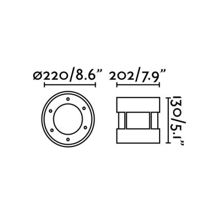 FARO 70587 - LED opritlamp voor buiten SURIA-24 LED/24W/230V IK08 IP67