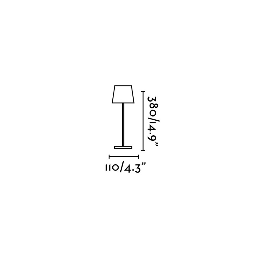 FARO 70776 - LED Dimbare touch LED Tafellamp voor buiten TOC LED/2,2W/230V IP54