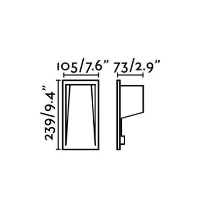 FARO 70833 - LED Inbouw Buitenlamp SOUN-2 LED/5W/230V IP65