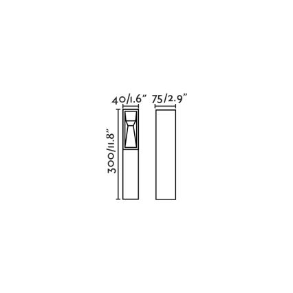 FARO 70939 - TIL LED buitenlamp, 3W/24V, CRI 90, IP65, bruin