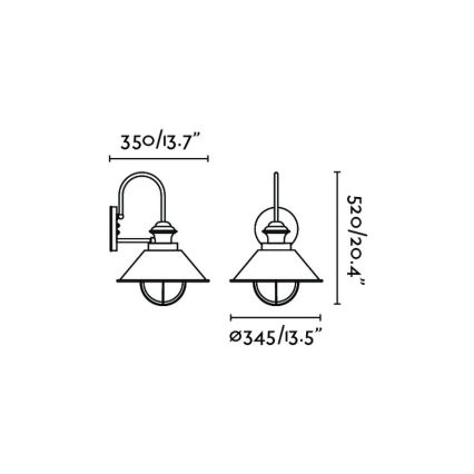 FARO 71129 - Buiten wandlamp NAUTICA 1xE27/11W/230V