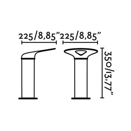 FARO 71224 - LED Buitenlamp LOTUS LED/18W/230V IP65