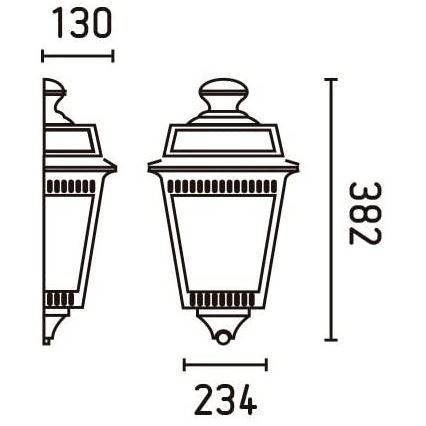 FARO 71424 - Buitenmuurlamp ARGOT 1xE27/100W/230V IP44