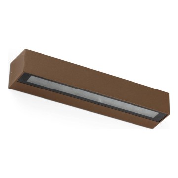 FARO 71905 - LED buitenwandlamp DORO 2xLED/10W/230V IP65 bruin