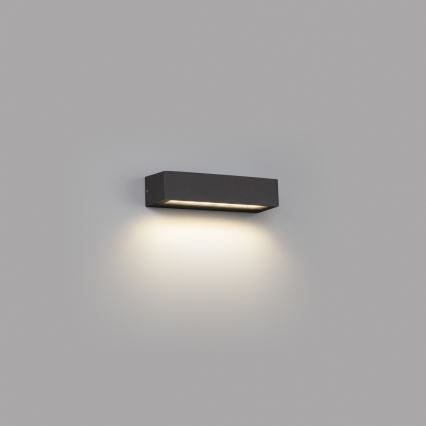 FARO 71910 - LAKO LED buitenmuurlamp, 8W, 230V, IP65, antraciet