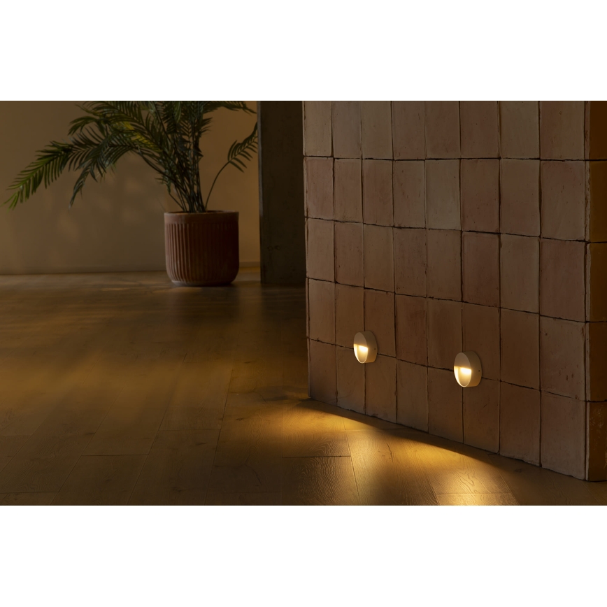 FARO 71961 - LED trapverlichting DUNE LED/3W/230V 2200/2700/3200/4000K IP65 wit rond