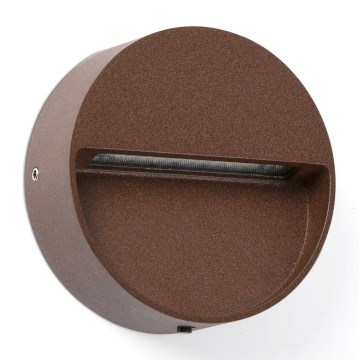 FARO 71962 - LED-trapverlichting DUNE LED/3W/230V 2200/2700/3200/4000K IP65 bruin, rond