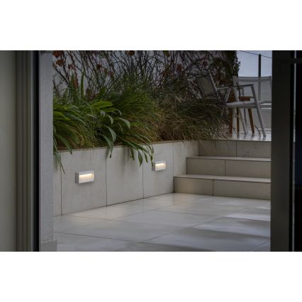 FARO 71967 - LED trapverlichting DUNE LED/6W/230V 2200/2700/3200/4000K IP65 wit rechthoekig