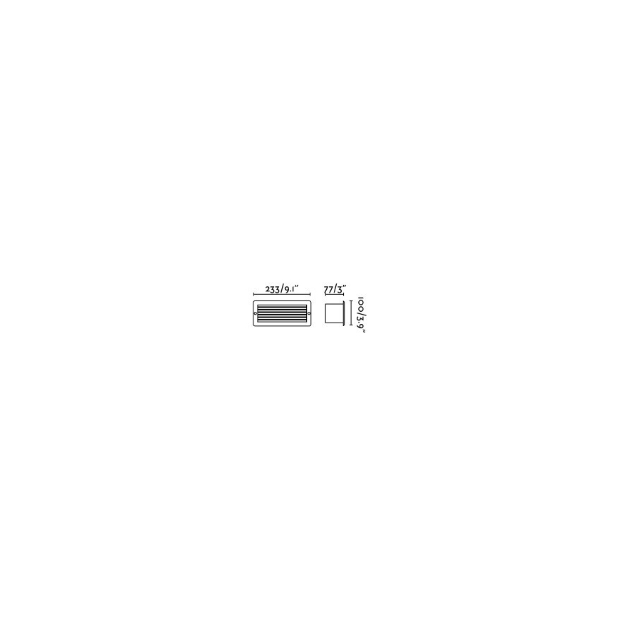 FARO 72095 - LED Inbouwverlichting voor buiten STRIPE-1 LED/5W/230V IP54