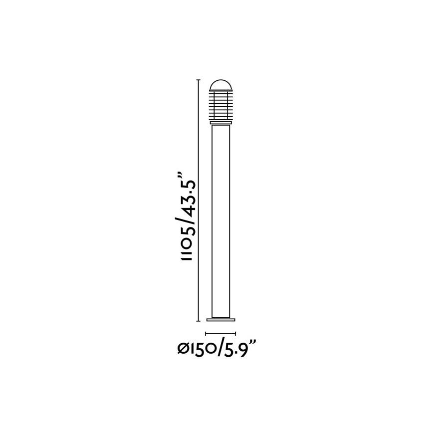 FARO 73460 - Buitenlamp VERNO-G 1xE27/60W/230V IP44