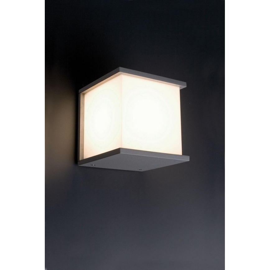 FARO - Buiten wandverlichting KUBICK 1x E27 / 60W / 100-240V IP44