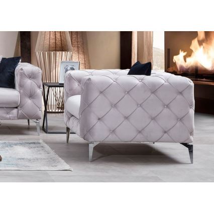 Fauteuil EUGEN lichtgrijs