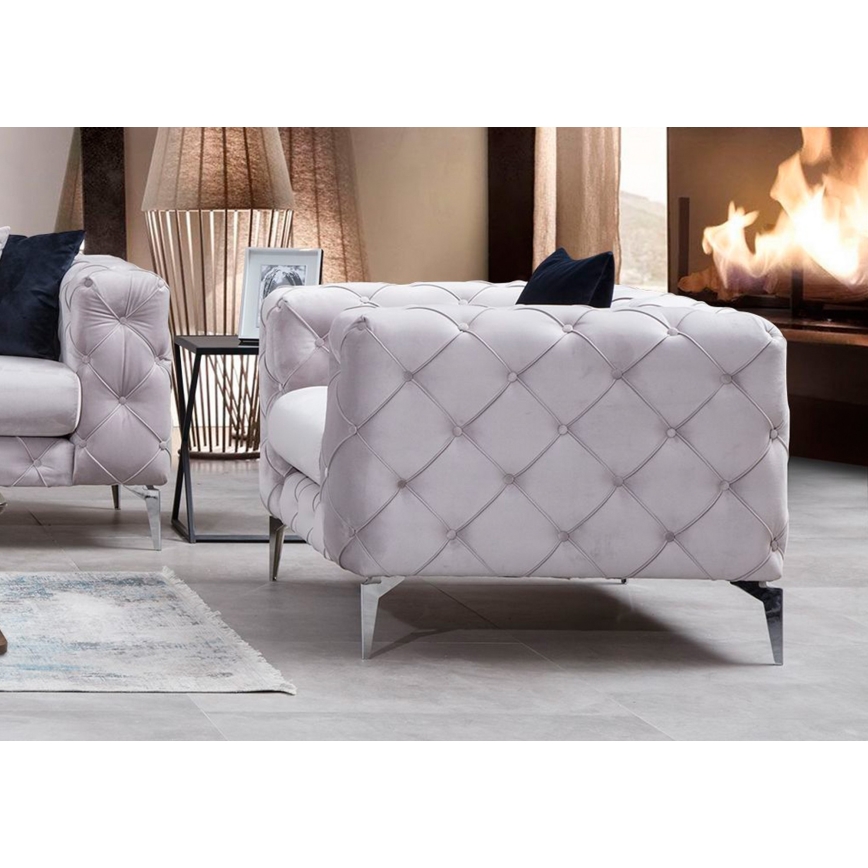 Fauteuil EUGEN lichtgrijs