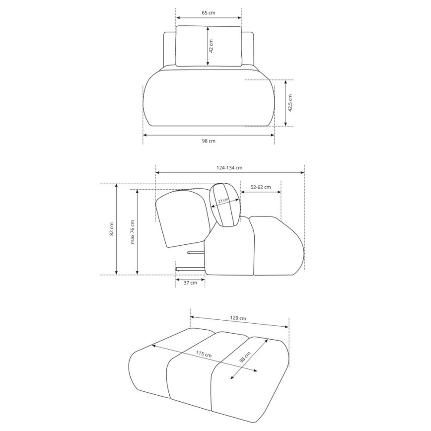 Fauteuil FANO crème